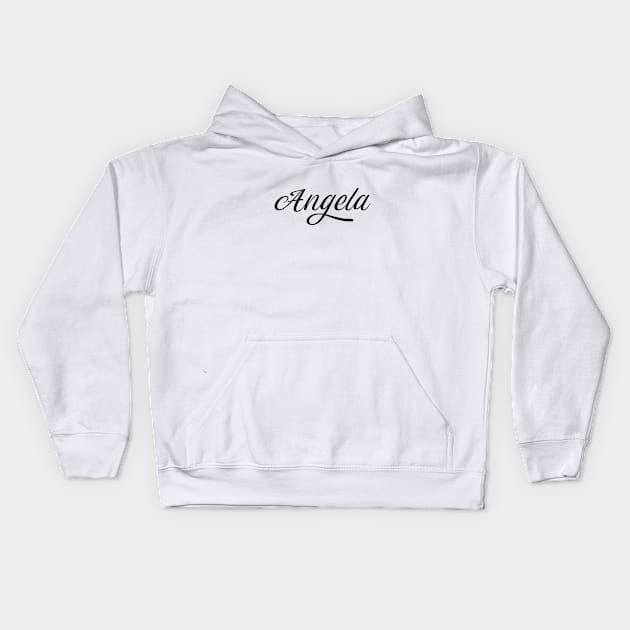 Name Angela Kids Hoodie by gulden